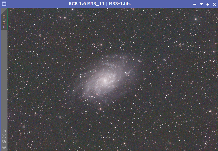 M33 - PixInsight - After deconvolution