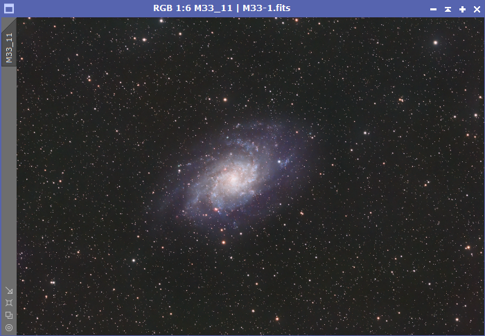 M33 - Pixinsight - After noise reduction