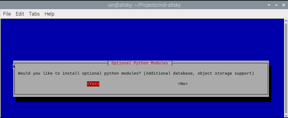 AllSky python modules