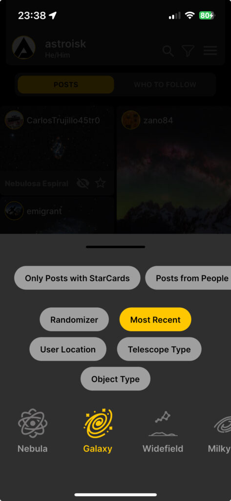 gallery filters